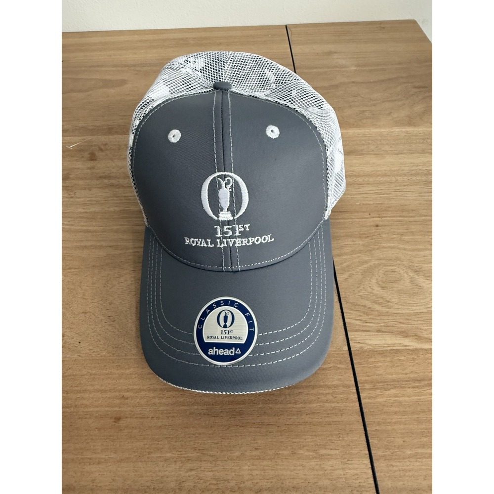 The Open 151st Royal Liverpool Golf Hat Ahead Classic Fit Mesh Trucker NWT
